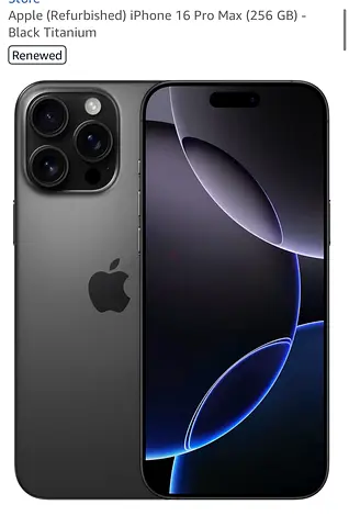 Apple (Replaced by Apple) iPhone 16 Pro Max (256 GB) - Black Titanium