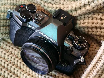 Olympus OM-D Em5 MkII mirrorless camera Titanium Edition