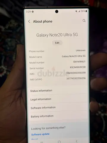 Samsung Note 20 ultra 128Gb Ram 12GB LCD dot