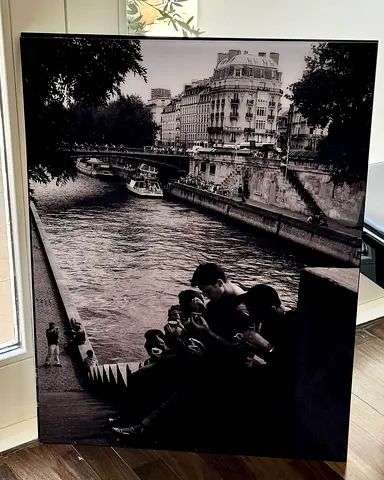 Along the Seine, Paris -- Print on Acrylic-- 80X60CM -- Ready to hang