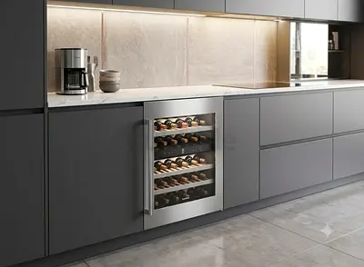 Gaggenau RW404261 Built-In Wine Cooler – 34 Bottles, Dual Zone, German Quality