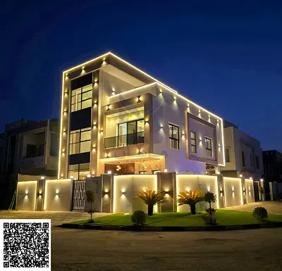 Luxury villa for sale, corner lot with swimming pool, 3 floors, 6 master bedrooms, central air cond