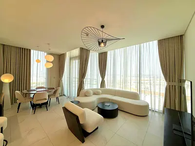 Luxury Furnished 2BR + Maid | Designer Interiors | Multiple Cheques