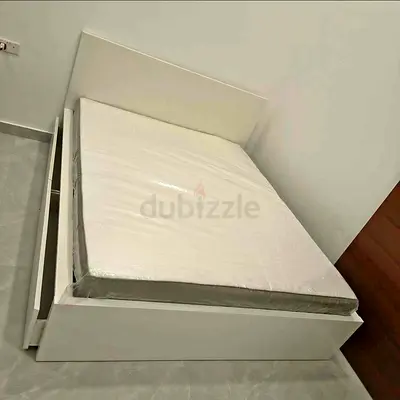 Ikea Malm bed with mattress queen size