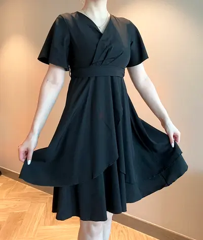 Women's black dress - Size S-M