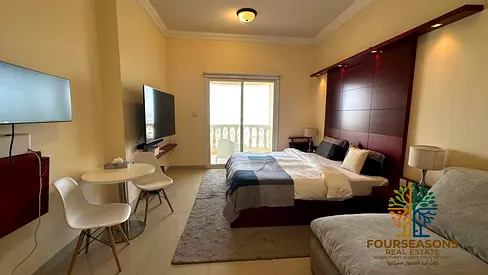 Lagoon -View Furnished Studio| Royal Breeze 3, Al Hamra Village