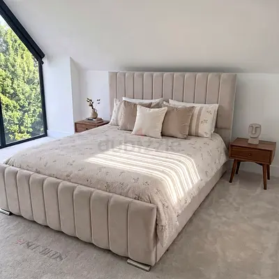 Brand New beige colour 180*200 Queen size bed