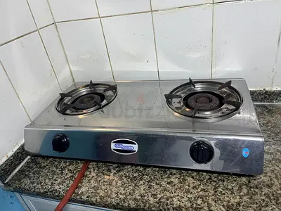 Super General 2-burner Stainless Steel Gas Stove - Very good condition. Auto ignition & cut off