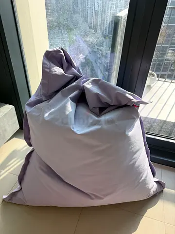 Large lilac fatboy floor bean bag - great condition