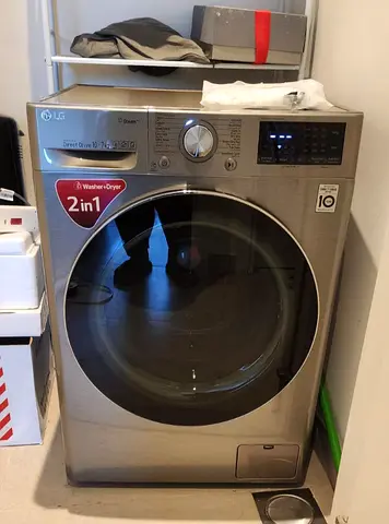 Free Delivery- LG 2-in-1 10KG Washer 7KG 💯 Dryer Latest Model With Digital Clock 60x60 cm