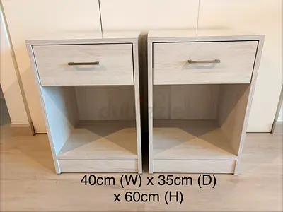 2x Bed Side Tables