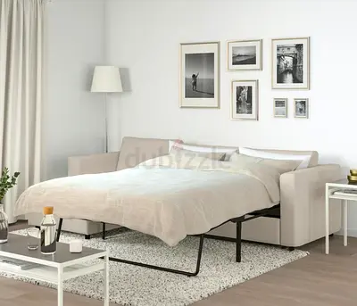 Ikea 3-seat sofa-bed with chaise longue