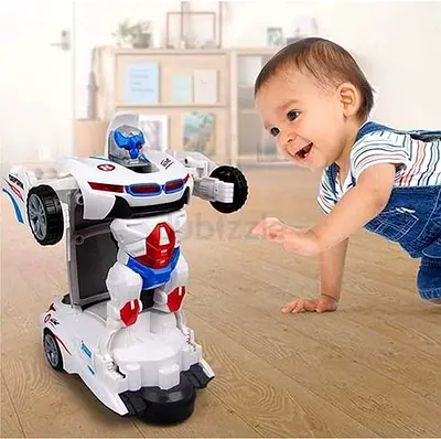 Transforming Remote Control Robot Car - Converts Between Car and Robot, Works Well