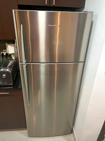 Stainless Steel Top Freezer Refrigerator - Good Condition