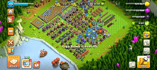 Clash of clan for sell 300 aed