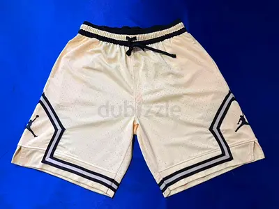 White Jordan Basketball Shorts, Size L (men's) - Good Condition