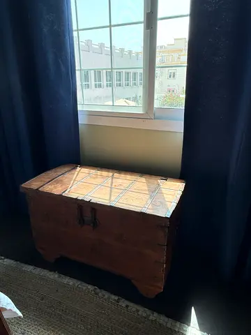 Marina Home Vintage Wooden Storage Trunk