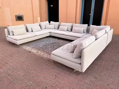 Ikea Sodhremn U Shape Sofa Beige Excellent Condition