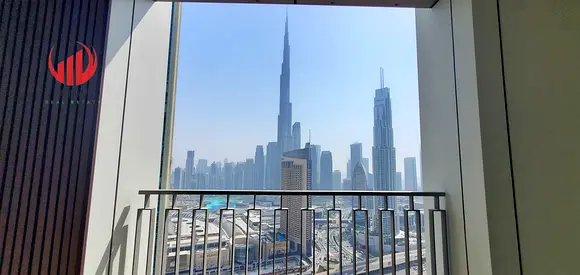 Burj Khalifa View | Spacious Balcony | Unfurnished