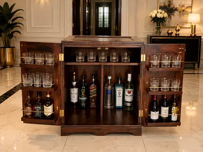 Pottery Barn solid wood Bar