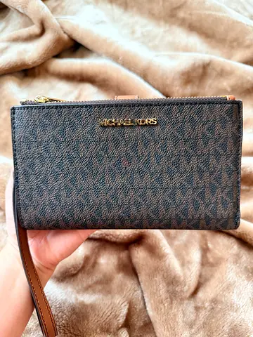 MICHAEL KORS Jet Set Double Zip Smartphone Wristlet / Wallet