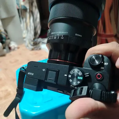 Sony a7C mirrorless camera with Sigma 85mm f/1.4 DG DN lens