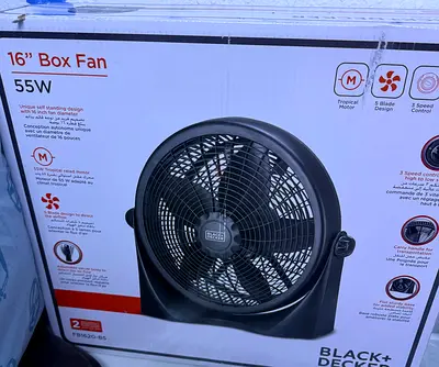 Black+Decker 16" 55W Box Fan — New in Box