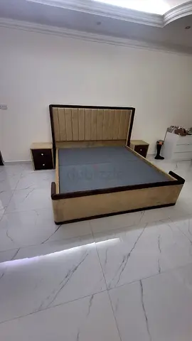 Excellent condition brand new bed with tow side table