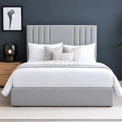 Modren stylish brand new queen size bed with madical mattress with storage
