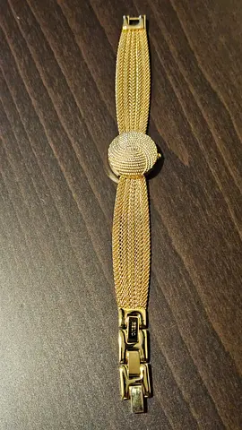 : Vintage Relic By Fossile Women’s Bracelet with Hidden Face Watch 23mm Gold Tone Mesh Band - Unused