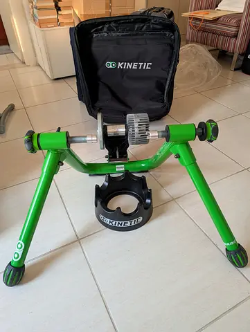 Kinetic Road Machine Smart Cycletrainer (T-2700) + Riser Ring + Carry Bag