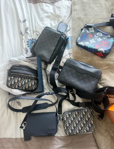 Authentic Louis Vuitton and Dior Designer Crossbody Bags