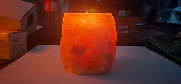 Himalayan Salt Lamp - Small Decorative Night Light candle holder