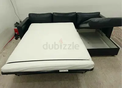 Ikea vimle leather lshape sofabed with storage