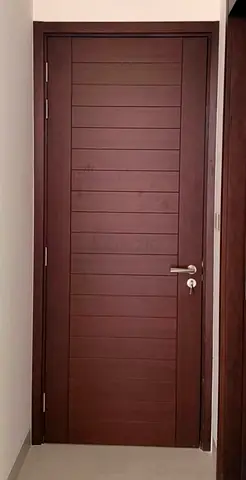 Large Wooden Villa Door with Frame – Like New – 237 x 91 cm