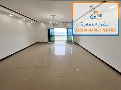 Direct Sea View | Spacious 3 Bedrooms & Living Room | Ajman Corniche** AED 75,000 Annually | 4 Installments