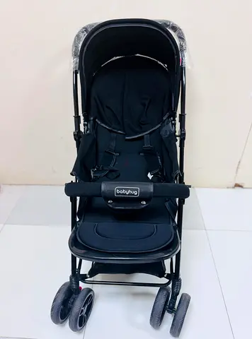 Babyhug lightweight black baby stroller - good condition