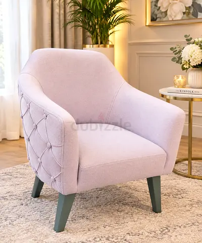 Pink arm chair