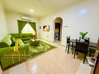 Luxury apartment, second occupancy. Two bedrooms, living room, and open balcony. Ajman, Al Muwaihat