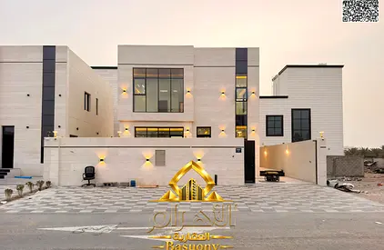 Modern villa next to Al Qabail Mall, overlooking Sheikh Mohammed Bin Zayed Road, prime location, registration fees included