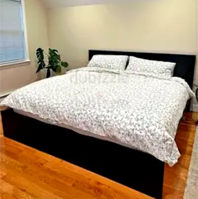 Ikea Queen size bed with mattress and storage drawers