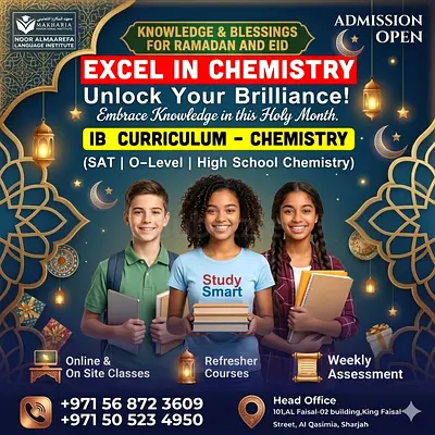 Sharjah’s Leading Institute for IB O-Level Chemistry Call