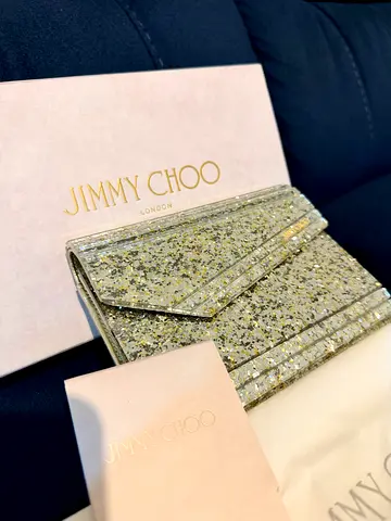Jimmy Choo Sweetie clutch bag with box and dustbag