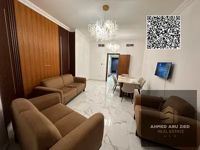 اجمل وارقي غرفتين وصاله,مفروشه بالكامل ,غرفتين ماستر,غرفه خادمه,صاله بمساحه ممتازه,مطبخ كبير,3 بلكونه,3 حمام,جيم,مسبح,باركينج,تكيف مركزي,علي 4 دفعات