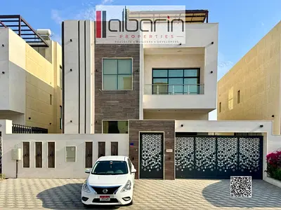 للايجار الشهري بامارة عجمان منطقه الياسمين فيلا مفروش ٥ غرف ماستر مع مجلس واسع وصاله