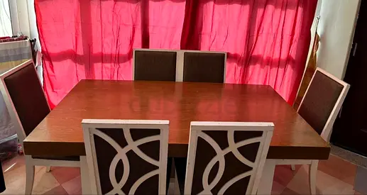 DANUBE HOME 6 SEATER DINING TABLE