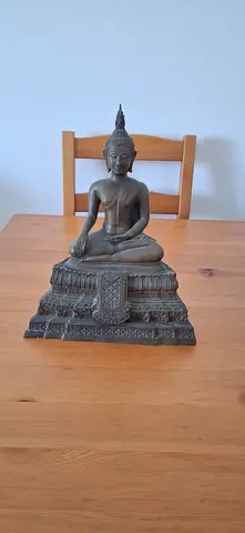 Heavy metal Buddha Statue