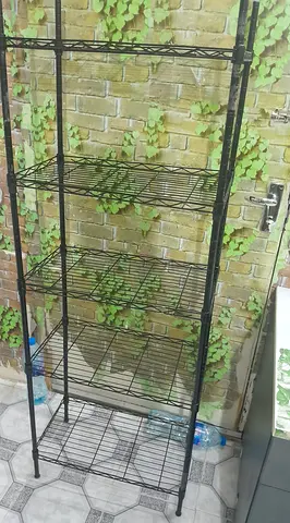 5- Tier Heavy Duty carbon steel shelving unit, Multi - purpose metal storage rack. 55×30.5×150cm