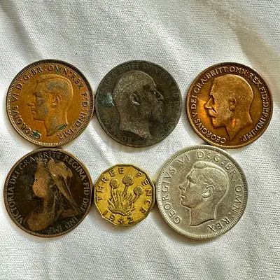 1899-1949 UK Collection Set (old antique coins)