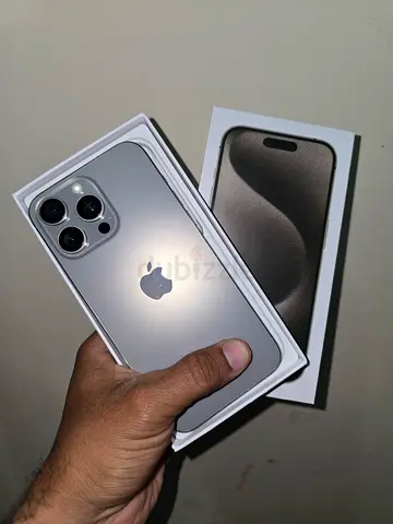 Iphone 15 pro max with Box LLA Dual Esim 256Gb Storage just Display Msg Battery 91% cycle 358
